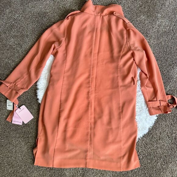 Avec Les Filles Jacket Open Front NO BELT Thin Lightweight New Womens Size XL - Picture 2 of 9